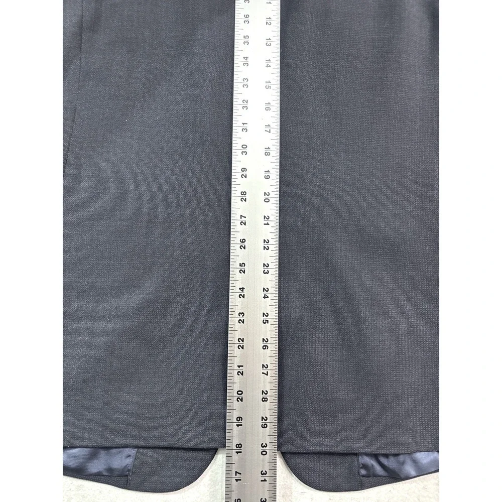Banana‎ Republic 44L Marzotto Wool Navy Blue Blazer Jacket Sport Suit Coat Slim